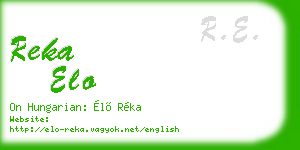 reka elo business card