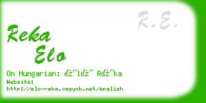 reka elo business card